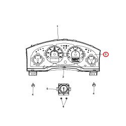 DODGE CARAVAN CHRYSLER TOWN COUNTRY INSTRUMENT GAUGE CLUSTER MASK LEANSE 2008-2010 68030980AA NEW