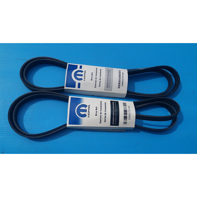 DODGE RAM COMMANDER GRAND CHEROKEE JAGUAR LAND ROVER 3.7L 4.7L DRIVE BELT 2006-2016 04892791AA 53030958AB 53032037AJ NEW