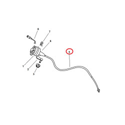 JEEP GRAND CHEROKEE 4.0L SPEED CONTROL CABLE 1999-2004  04854058 NEW
