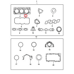 AVENGER CARAVAN SEBRING NITRO CHARGER JOURNEY 300 PACIFICA 3.5L 4.0L CYLINDER HEAD GASKET LEFT 1999-2011 04792753AE NEW