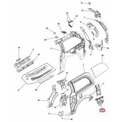 CHRYSLER TOWN COUNTRY RIGHT REAR BUMPER SIDE SUPPORT 2008-2017 05109586AD 05109586AC NEW