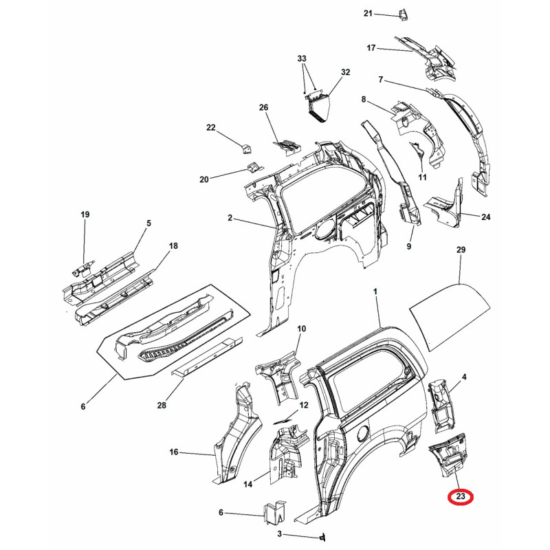 CHRYSLER TOWN COUNTRY RIGHT REAR BUMPER SIDE SUPPORT 2008-2017 05109586AD 05109586AC NEW