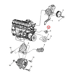 DODGE RAM CHRYSLER JEEP WRANGLER GRAND CHEROKEE 4.0L ALTERNATOR BELT TENSIONER PULLEY IDLER 1999-2006 04854092 NEW