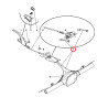 JEEP GRAND CHEROKEE COMMANDER DRIVER LEFT REAR PARKING BRAKE CABLE 2005-2010 68024891AB NEW