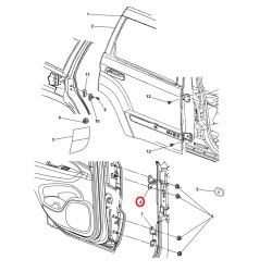 JEEP GRAND CHEROKEE DODGE DURANGO CHRYSLER 300 LEFT FRONT DOOR UPPER HINGE 2011 -2018 55113661AC NEW
