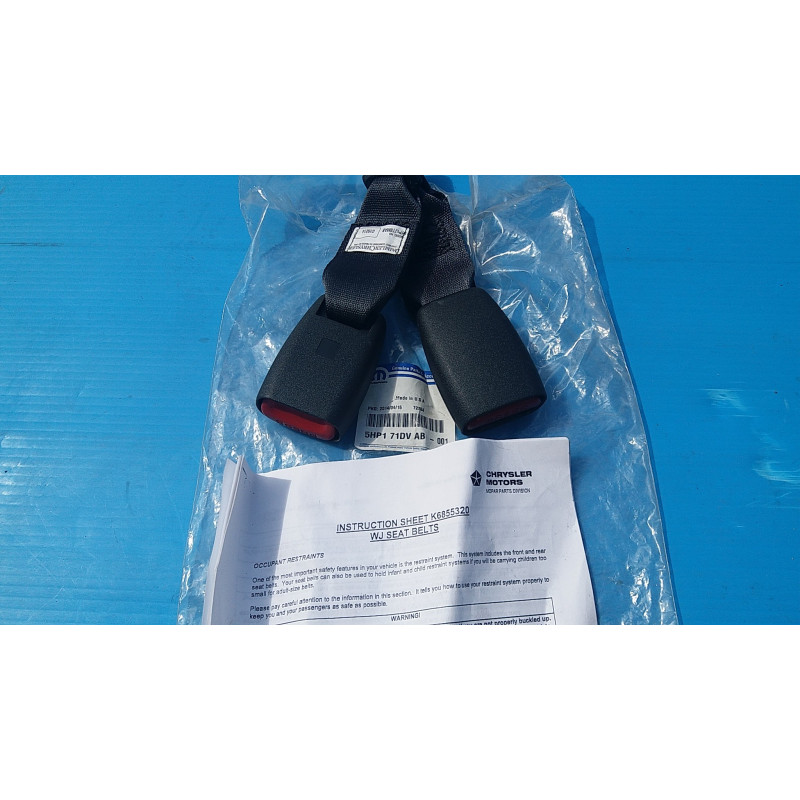 JEEP GRAND CHEROKEE SEAT BELT TWO BUCKLES 2008-2010 K6855320 5HP171DVAB 5HP17TRMAB NEW