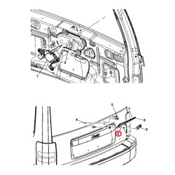 JEEP LIBERTY REAR WIPER BLADE ARM 2008-2012 55157415AD 68034341AD NEW