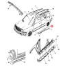 JEEP PATRIOT LEFT REAR DOOR MOLDING 2007-2017 1BB37DX8AB NEW