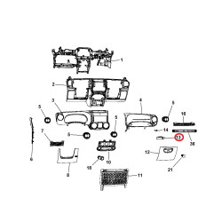 JEEP WRANGLER GLOVE BOX DOOR LATCH 2011-2017 1JK83DX9AC NEW