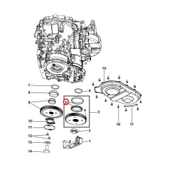 DODGE GRAND CARAVAN JOURNEY AVENGER TRANSFER SHAFT GEAR BEARING 2008-2017 68051332AA NEW