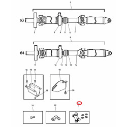 DODGE RAM 1500 2500 3500 FRONT DRIVE SHAFT  AXLE U-JOINT KIT 1999-2001 V5016382AB NEW