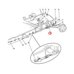 DODGE RAM 2500 3500 PARKING BRAKE CABLE 2000-2001 52009697AA NEW