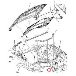 JEEP GRAND CHEROKEE COMMANDER HOOD LOCK LATCH 2005-2010 55396247AF 55396247AB 55396247AC NEW