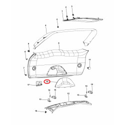 JEEP GRAND CHEROKEE LIFTGATE TAILGATE COVER 2011-2013 1TK61DX9AA NEW