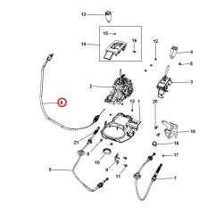 JEEP WRANGLER 3.6L 3.8L BRAKE INTERLOCK CABLE 2007-2017 52060163AP NEW