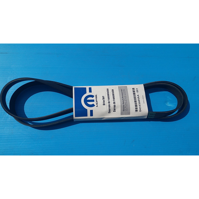 RAM WRANGLER CARAVAN 300 MAGNUM GRAND CHEROKEE CHALLENGER CHARGER SERPENTINE DRIVE BELT 2006-2012 04593684AA NEW