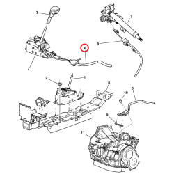 DODGE STRATUS CHRYSLER SEBRING 2.4L GEAR SHIFTER SHIFT CONTROL CABLE 2003-2005 04578165AA NEW