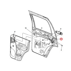 JEEP LIBERTY RIGHT REAR DOOR LOCK ACTUATOR 2002-2007 55177044AJ NEW