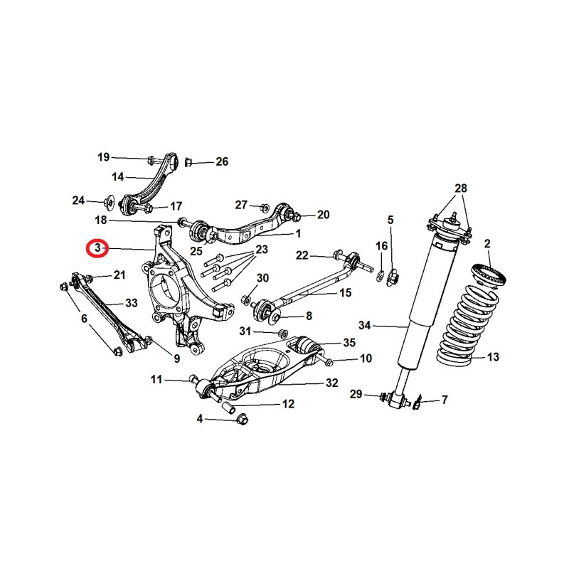 CHRYSLER PACIFICA REAR RIGHT KNUCKLE 2004-2008 04743248AA 04743250AA NEW