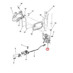 DODGE RAM 1500 2500 3500 FRONT LEFT DOOR LOCK LATCH 2000-2002 55076289AB NEW