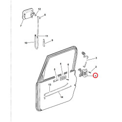 JEEP WRANGLER TJ RIGHT SIDE FRONT FULL METAL DOOR UPPER LATCH 1997-2002 55075990AE NEW