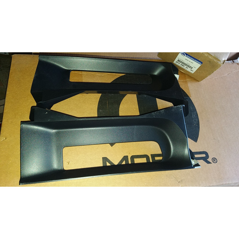 DODGE RAM 1500 FRONT TOW HOOK BEZELS RIGHT & LEFT 2013-2018 68196982AA NEW SET PAIR