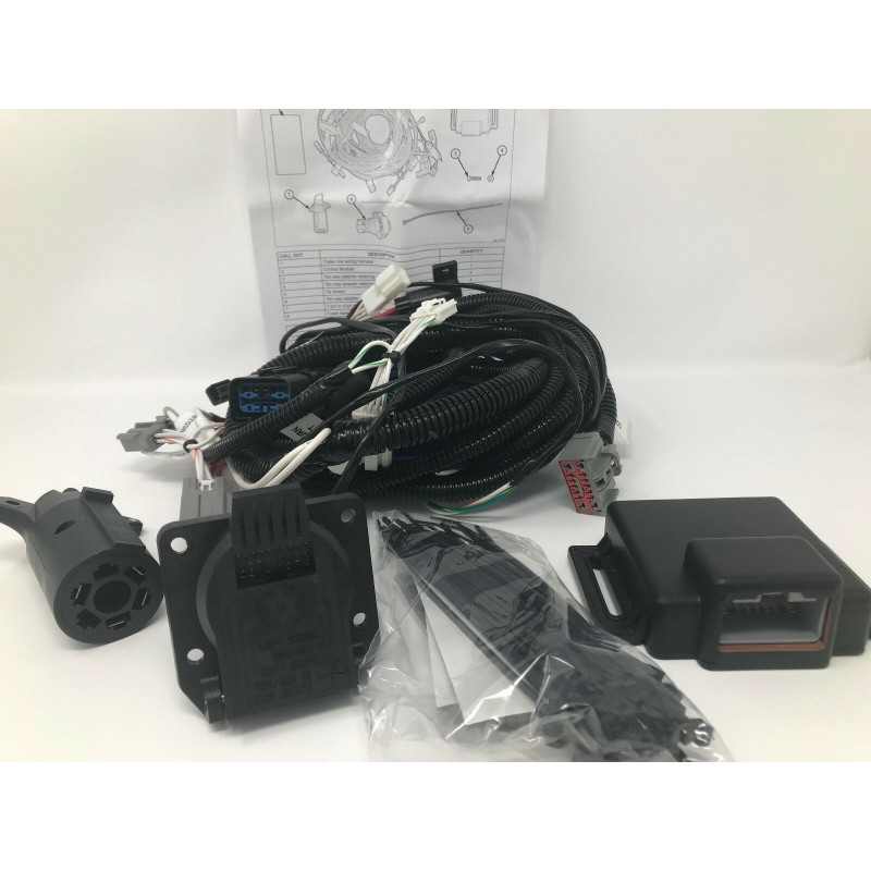 DODGE CHARGER 7 WAY TRAILER TOW WIRING HARNESS KIT 2011-2014 82212521AE NEW