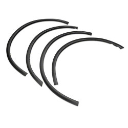 FORD F150 STAINLESS STEEL FENDER FLARES TRIM MATTE BLACK 2015-2017 Excluding Raptor T534751 NEW SET OF
