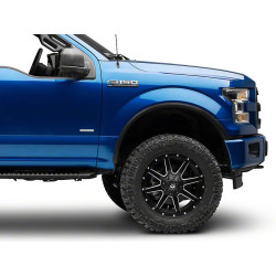 FORD F150 STAINLESS STEEL FENDER FLARES TRIM MATTE BLACK 2015-2017 Excluding Raptor T534751 NEW SET OF