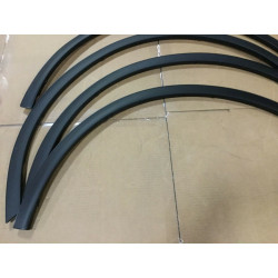 FORD F150 STAINLESS STEEL FENDER FLARES TRIM MATTE BLACK 2015-2017 Excluding Raptor T534751 NEW SET OF