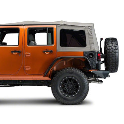 JEEP WRANGLER JK 4 DOOR Rugged Ridge Tall Body Armor Corner Guards  Black 2007-2018  J15413 11651 NEW SET PAIR
