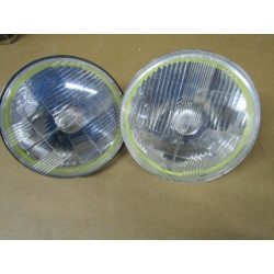 JEEP WRANGLER JK XENON LED HALO 7 inch HEADLIGHT KIT 2007-2018 60-55 Watts DELTA  01-1148-50XH  J102741 SET PAIR