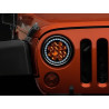 JEEP WRANGLER TJ JK Axial Spider LED HEADLIGHTS w Amber DRL & Angel Eye Halo 1997-2018 J108047 SET PAIR