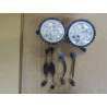 JEEP WRANGLER TJ JK Axial Spider LED HEADLIGHTS w Amber DRL & Angel Eye Halo 1997-2018 J108047 SET PAIR