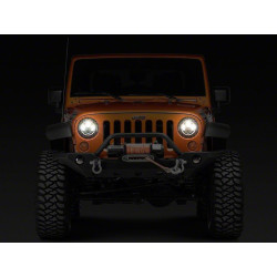 JEEP WRANGLER TJ JK AXIAL LED HALO HEADLIGHTS DRL & AMBER TURN SIGNALS 1997-2018 J108037 SET PAIR