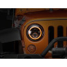 JEEP WRANGLER TJ JK AXIAL LED HALO HEADLIGHTS DRL & AMBER TURN SIGNALS 1997-2018 J108037 SET PAIR