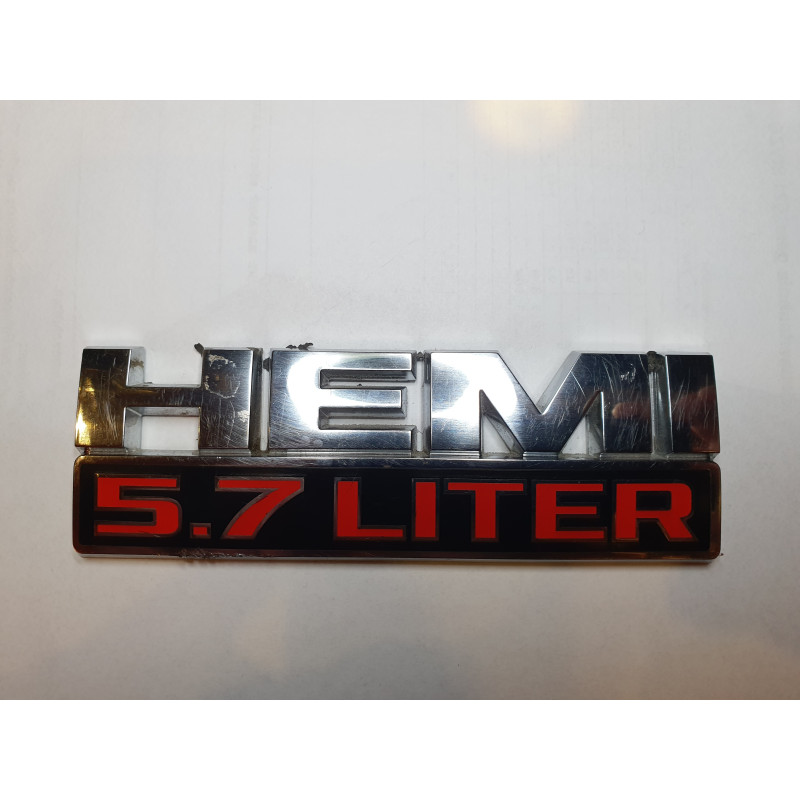 DODGE RAM HEMI 5.7L LITER NAME PLATE LOGO EMBLEM 2011-2018 68149700AA