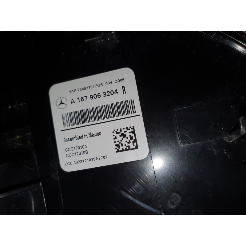 MERCEDES GLE V167 RIGHT LED TAIL LAMP 2019-2021 1679063604 1679063204 EURO