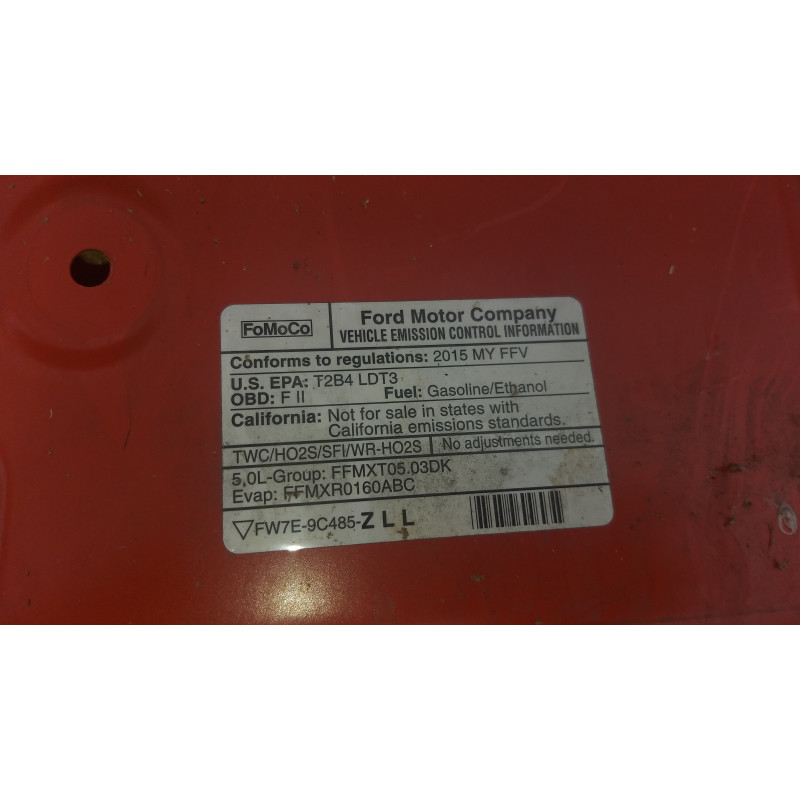 FORD F150 HOOD RED 2015-2020 ALUMINIUM FW7E-9C485-Z FL3A-19A688-AB