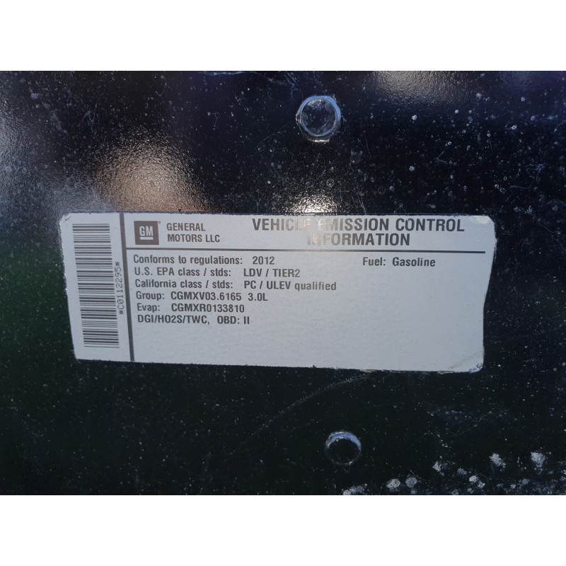 CADILLAC CTS HOOD BLACK AND CHROME MOLDING 2008-2013 GM 90157364 ALUMINIUM
