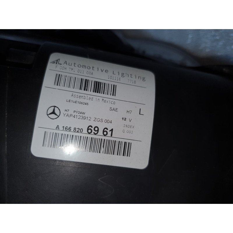 MERCEDES GL CLASS X166 W166 GL350 GL450 GL550 LEFT LED HALOGEN HEADLIGHT 2013-2015 1668206961 USA