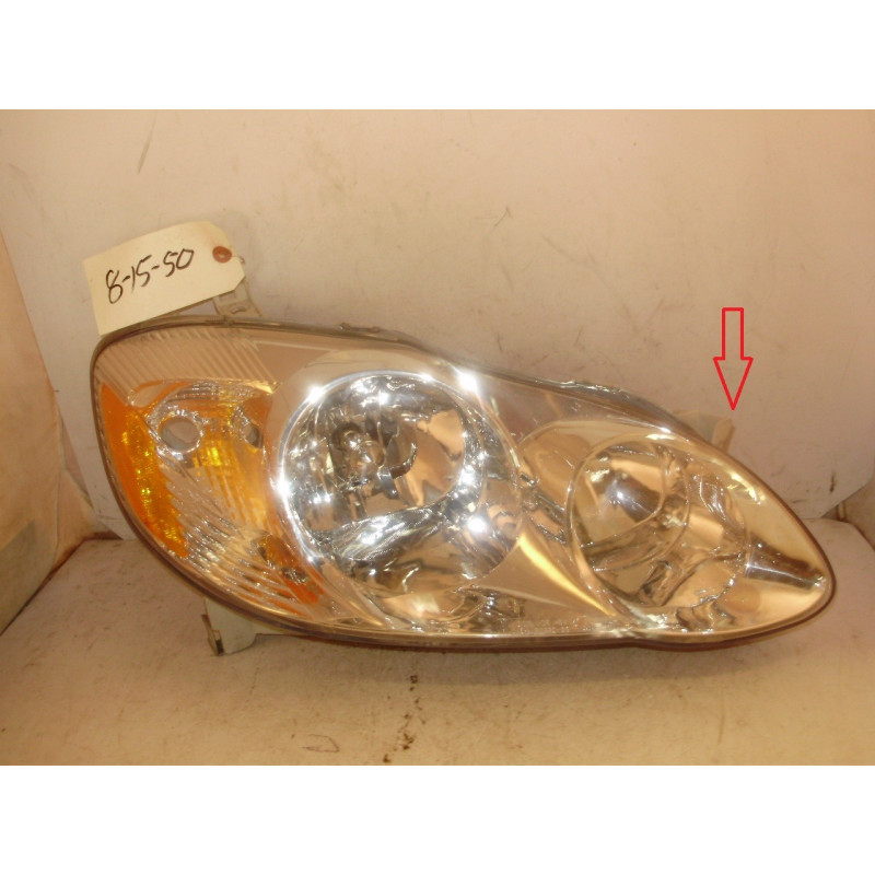 Toyota Corolla Right Headlight 2003-2008
