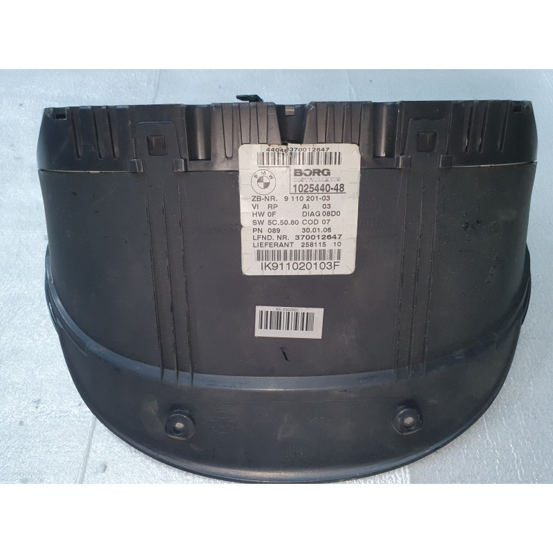BMW 3 E90 E91 E92 INSTRUMENT GAUGE SPEEDOMETER CLUSTER 2006-2012 1025440 1025440-48 9110201-03 370012647 9110201