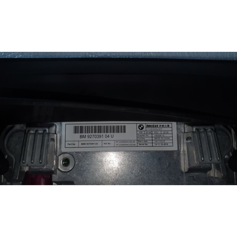 BMW 1 F20 F21 F22 F23 NAVI INFO MONITOR SCREEN DISPLAY 2015 65509270391 9270391 9270391 9270391-04