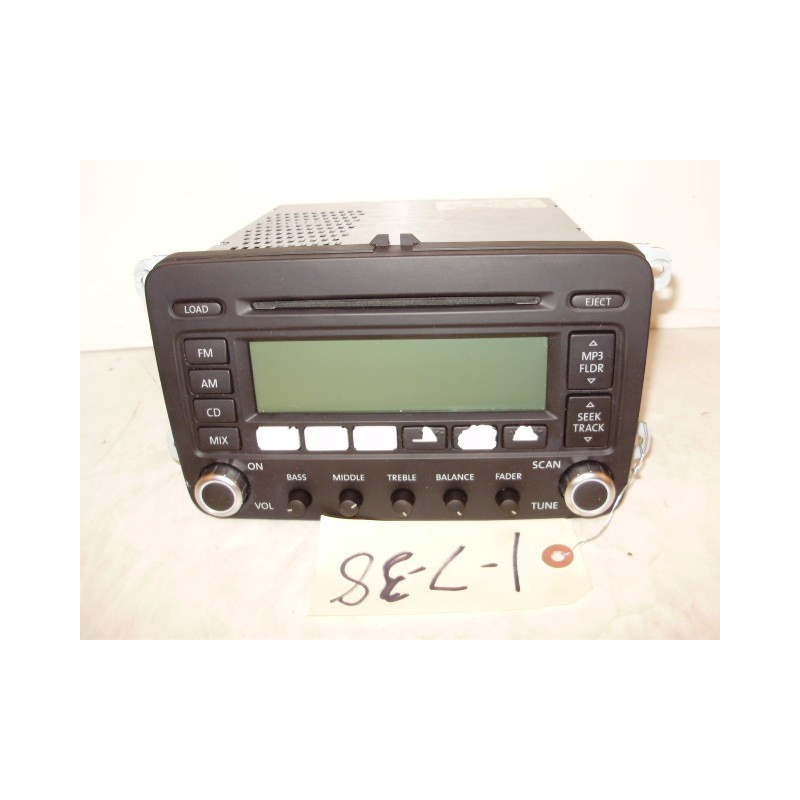1K0035180 Volkswagen Golf Radio Stereo Premium 6 Disc CD Player 2005-2010