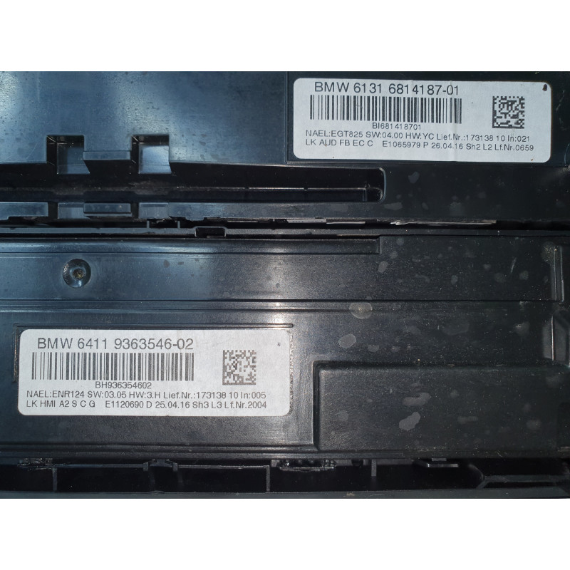 BMW 1 3 F20 F21 F30 F31 F36 AC CLIMATE RADIO CONTROL PANEL 15-19 61316814187 6814187 64119363546 9363546