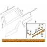 SUBARU OUTBACK REAR LEFT DOOR MOLDING TRIM GARNISH 2015-2019 91112AL55B 91112AL NEW
