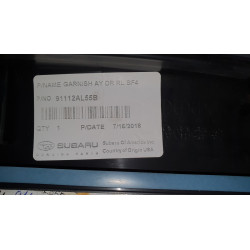 SUBARU OUTBACK REAR LEFT DOOR MOLDING TRIM GARNISH 2015-2019 91112AL55B 91112AL NEW