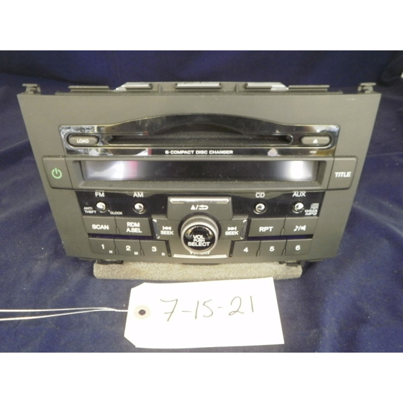 39100-SWA-A011-M1 Honda CR-V 6 Disc In-Dash CD Player Radio 2007-2011