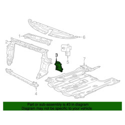 CHRYSLER PACIFICA RADIATOR SUPPORT UPPER LEFT BRACKET MODULE 2017-2021 68292239AA 68292239AC